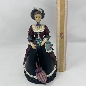 Victorian Lady Gilded Age Coin Bank Figurine Collectible Props Home Decor